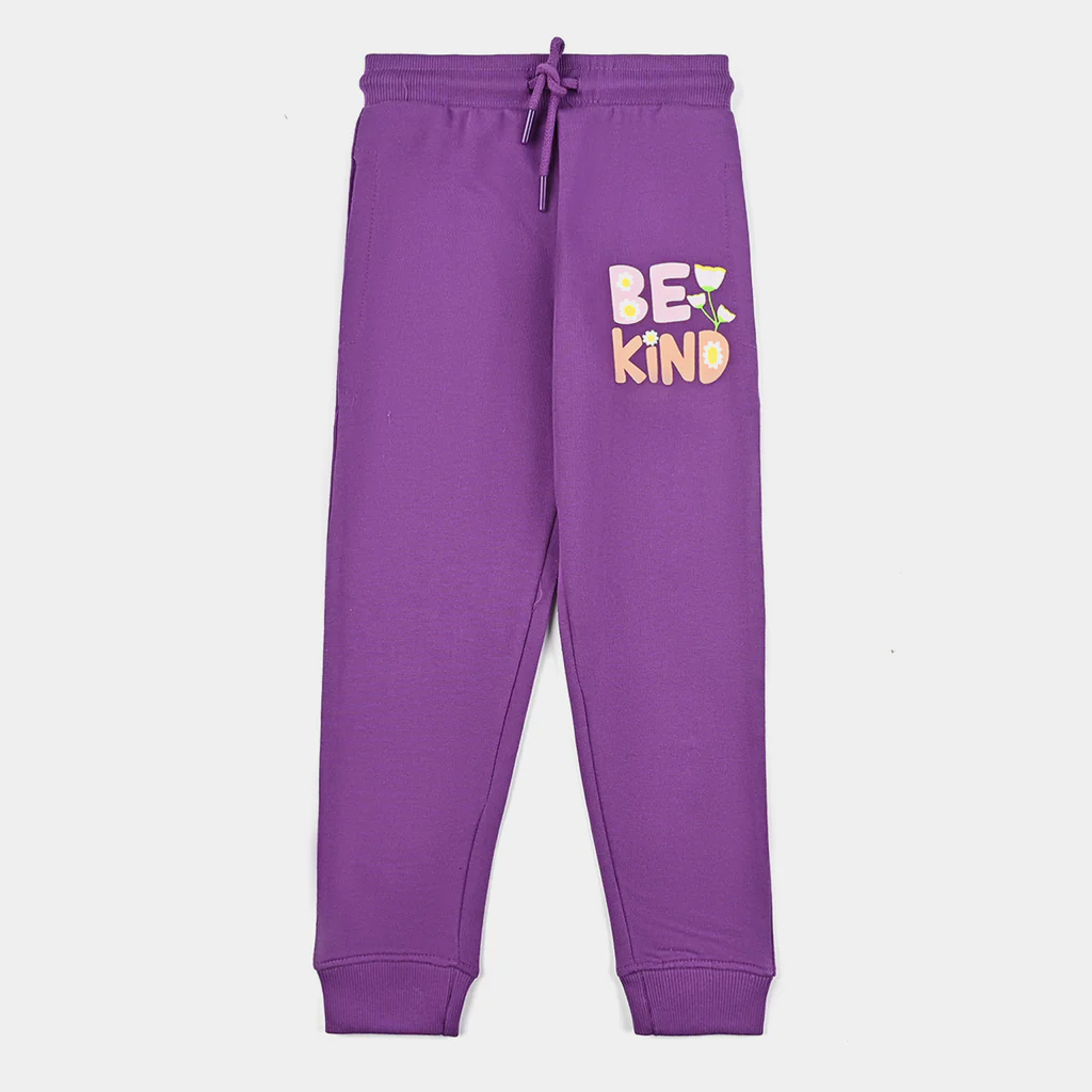 Purple Be Kind Graphic Fleece Joggers for Kids Purple Be Kind Graphic Fleece Joggers for Kids