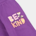 Purple Be Kind Graphic Fleece Joggers for Kids