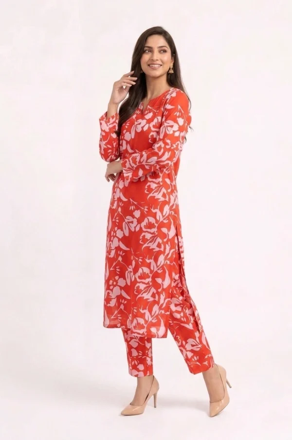 Gul-e-Bahar 2PC Women’s Summer Suit, Unstitched Shirt & Trouser, Digital Allover Print, Micro Polo Cotton