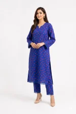 Red Heart Design 2PC Women’s Summer Suit, Unstitched Shirt & Trouser, Digital Allover Print, Micro Polo Cotton