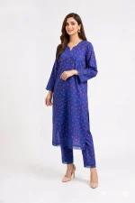 Red Heart Design 2PC Women’s Summer Suit, Unstitched Shirt & Trouser, Digital Allover Print, Micro Polo Cotton