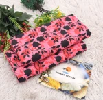 Rose Mallow Print 2PC Women’s Summer Suit, Unstitched Shirt & Trouser, Digital Allover Print, Micro Polo Cotton
